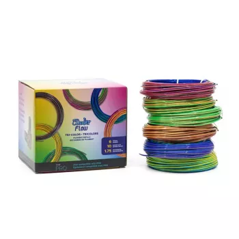3Doodler FLOW-TRIFILLS Υλικό 3D εκτύπωσης Πολυγαλακτικό οξύ (PLA) Μαύρο, Μπλε, Χαλκό, Χρυσό, Πράσινο, Μωβ, Κόκκινο 260 g