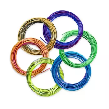 3Doodler FLOW-TRIFILLS Υλικό 3D εκτύπωσης Πολυγαλακτικό οξύ (PLA) Μαύρο, Μπλε, Χαλκό, Χρυσό, Πράσινο, Μωβ, Κόκκινο 260 g