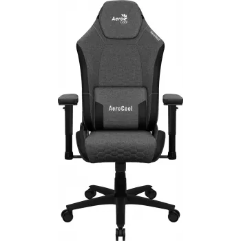 Aerocool CROWN AeroWeave CROWNASHBK εργονομική gaming καρέκλα, επενδυμένο κάθισμα, ρυθμιζόμενα μαξιλάρια, Ash Black