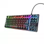 Trust GXT 833 Thado Πληκτρολόγιο Gaming USB Ολλανδικό Μαύρο, Ασημί
