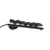 Trust GXT 833 Thado Πληκτρολόγιο Gaming USB Ολλανδικό Μαύρο, Ασημί