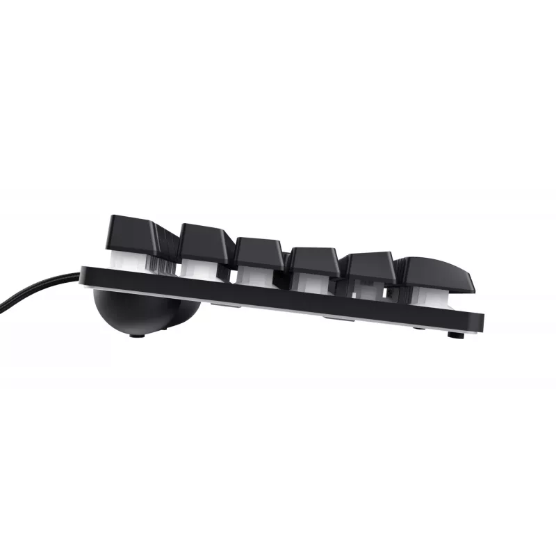 Trust GXT 833 Thado Πληκτρολόγιο Gaming USB Ολλανδικό Μαύρο, Ασημί