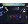 Trust GXT 833 Thado Πληκτρολόγιο Gaming USB Ολλανδικό Μαύρο, Ασημί