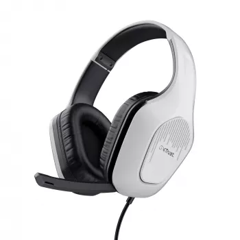 Trust GXT 415W Zirox Ακουστικά Ενσύρματα Head-band Gaming Λευκό
