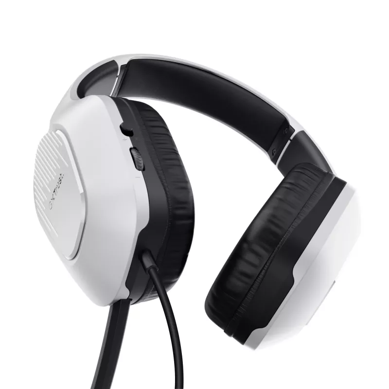 Trust GXT 415W Zirox Ακουστικά Ενσύρματα Head-band Gaming Λευκό