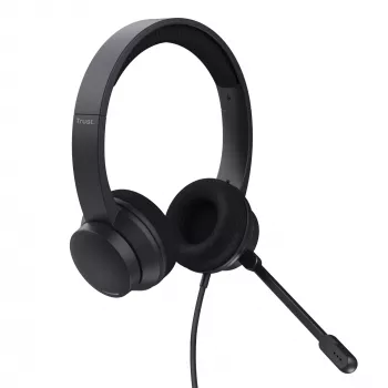 Trust Ayda Ακουστικά Ενσύρματα Head-band Κλήσεις/Μουσική USB Type-A Μαύρο