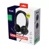 Trust Ayda Ακουστικά Ενσύρματα Head-band Κλήσεις/Μουσική USB Type-A Μαύρο
