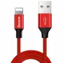 Καλώδιο USB-A σε Lightning Baseus Yiven 1,8 m, έξοδος 2 A, κόκκινο, περίβλημα από θερμοπλαστικό ελαστομερές