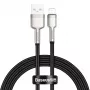 BASEUS Καλώδιο μεταφοράς δεδομένων Fast Charge Cafule - USB Type-A σε Lightning - 480 Mbit/s (2,4 A PD) - 1 m - μαύρο