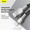 BASEUS Καλώδιο μεταφοράς δεδομένων Fast Charge Cafule - USB Type-A σε Lightning - 480 Mbit/s (2,4 A PD) - 1 m - μαύρο