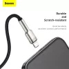BASEUS Καλώδιο μεταφοράς δεδομένων Fast Charge Cafule - USB Type-A σε Lightning - 480 Mbit/s (2,4 A PD) - 1 m - μαύρο