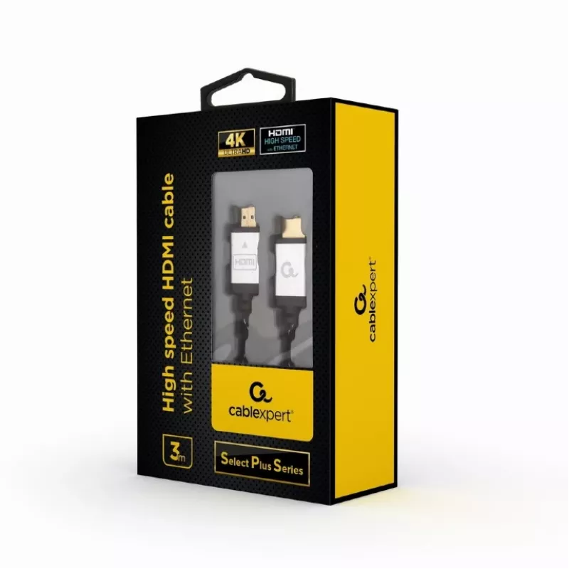 GEMBIRD Καλώδιο HDMI High-Speed με Ethernet - Select Plus Series, 3 m
