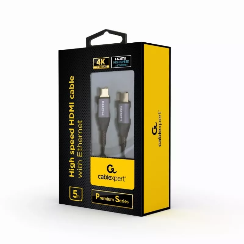GEMBIRD Καλώδιο HDMI High-Speed με Ethernet - Premium Series, 5,0 m
