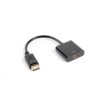 LANBERG Προσαρμογέας DisplayPort(αρσενικό)->hdmi(θηλυκό) 10cm