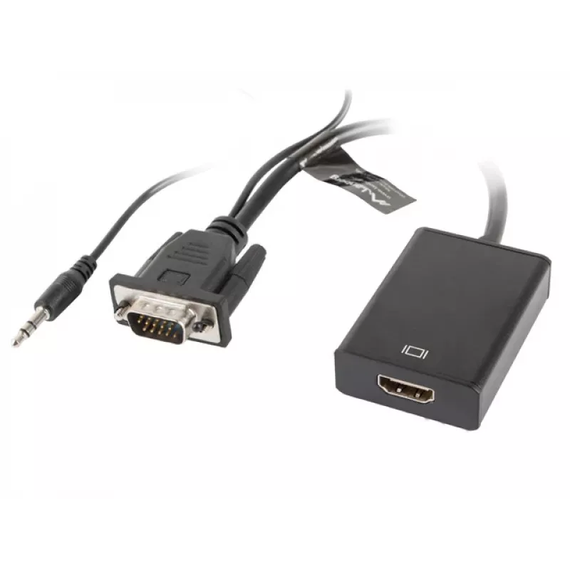 LANBERG Καλώδιο προσαρμογέα βίντεο HDMI Type A (Standard) VGA (D-Sub) 0,2 m μαύρο