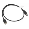 Καλώδιο USB-A σε USB-A LANBERG CA-USBE-10CC-0007-BK, USB 2.0, 0,7 m, μαύρο