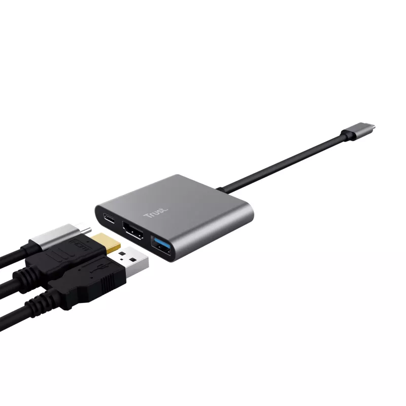 Trust Dalyx USB 3.2 Gen 1 (3.1 Gen 1) Type-C αλουμίνιο, μαύρο