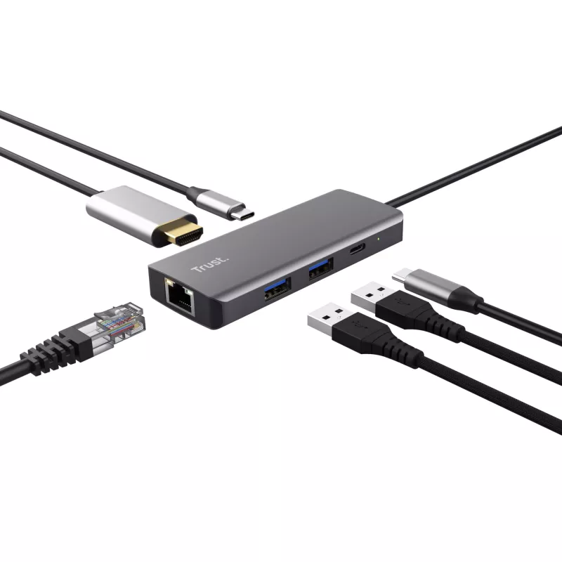 Trust Dalyx USB Type-C 1000 Mbit/s ασημί