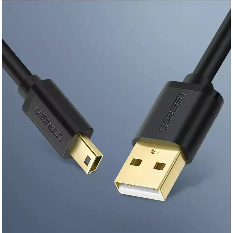 Καλώδιο USB UGREEN 10385 Mini-USB 480 Mbit/s 1,5 m μαύρο, γρήγορη φόρτιση