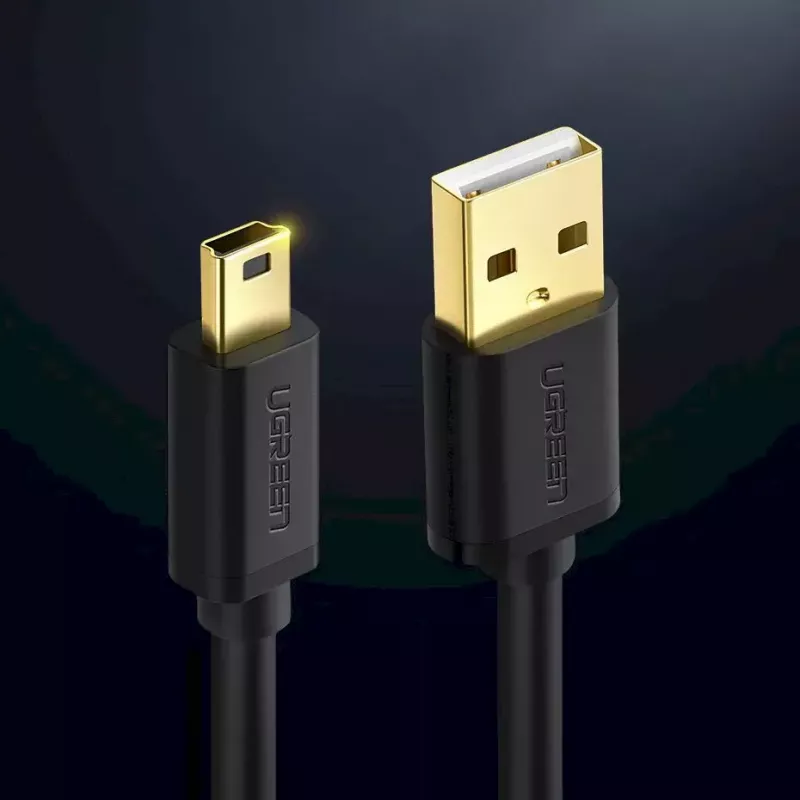 Καλώδιο USB UGREEN 10385 Mini-USB 480 Mbit/s 1,5 m μαύρο, γρήγορη φόρτιση