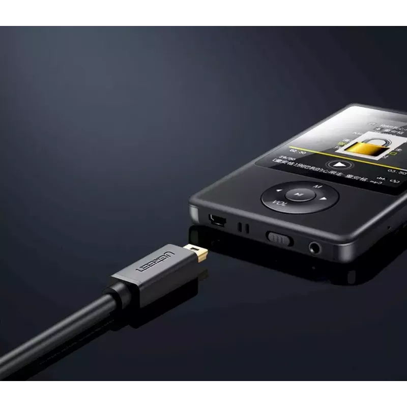 Καλώδιο USB UGREEN 10385 Mini-USB 480 Mbit/s 1,5 m μαύρο, γρήγορη φόρτιση