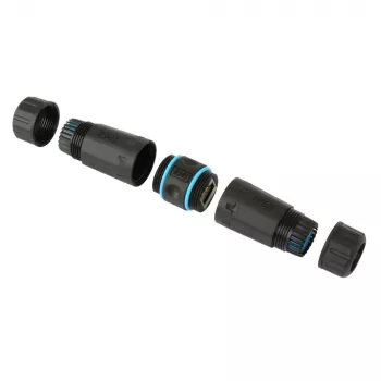 Techly IWP-MD C6-IP68T αλλαγέας φύλου καλωδίου RJ-45 μαύρο
