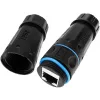Techly IWP-MD C6-IP68T αλλαγέας φύλου καλωδίου RJ-45 μαύρο