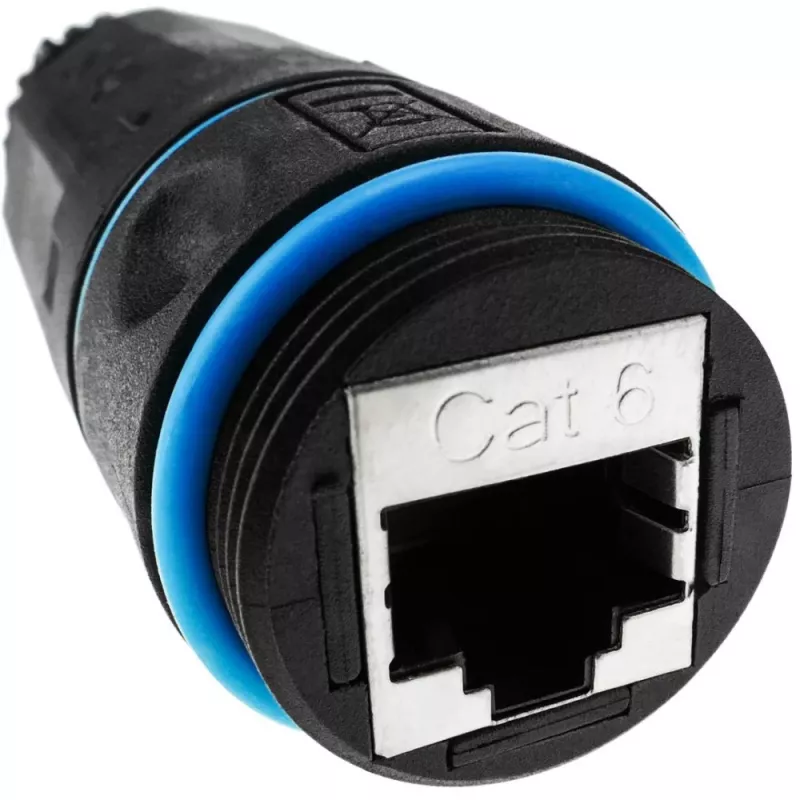 Techly IWP-MD C6-IP68T αλλαγέας φύλου καλωδίου RJ-45 μαύρο