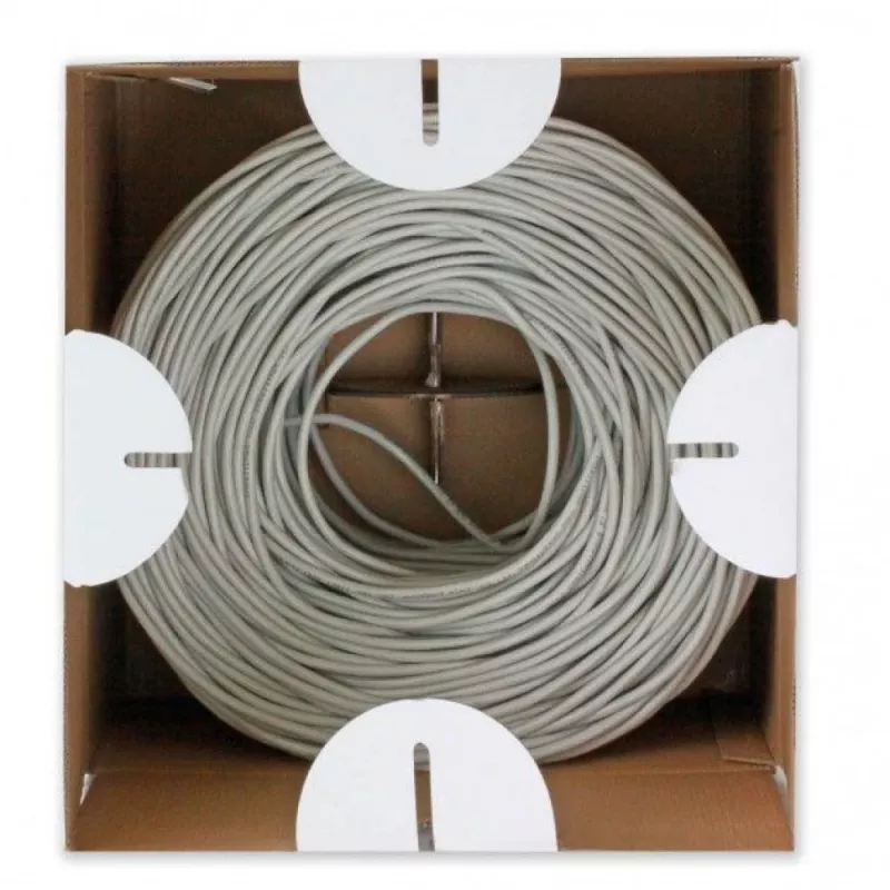 Techly F/UTP Hank καλώδιο Cat.5E CCA 305m Solid εξωτερικό μαύρο ITP8-RIS-0305LO