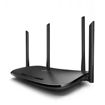 TP-Link AC1200 Ασύρματος VDSL/ADSL Modem Router, Wi-Fi 5 (802.11ac), Dual Band (2,4 GHz / 5 GHz), Ethernet LAN, VDSL2, Μαύρο, Επιτραπέζιος Router