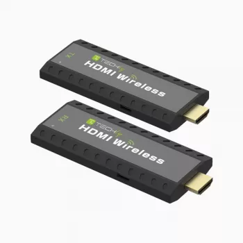 Techly IDATA HDMI-WL53 επέκταση AV πομπός & δέκτης AV μαύρο