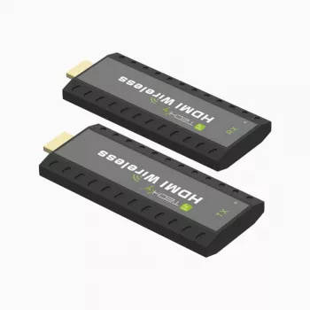 Techly IDATA HDMI-WL53 επέκταση AV πομπός & δέκτης AV μαύρο