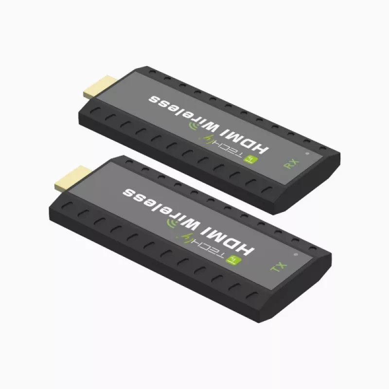Techly IDATA HDMI-WL53 επέκταση AV πομπός & δέκτης AV μαύρο
