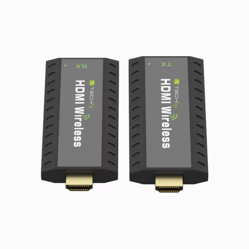 Techly IDATA HDMI-WL53 επέκταση AV πομπός & δέκτης AV μαύρο