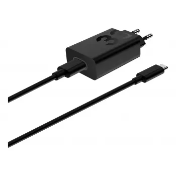 Προσαρμογέας φόρτισης Motorola TurboPower 33W USB‑C GaN μαύρος, καλώδιο 1 m, βύσμα EU