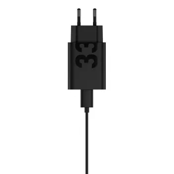 Προσαρμογέας φόρτισης Motorola TurboPower 33W USB‑C GaN μαύρος, καλώδιο 1 m, βύσμα EU