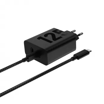 Motorola TurboPower 125W Duo Charger Universal μαύρο γρήγορη φόρτιση AC για εσωτερικό χώρο