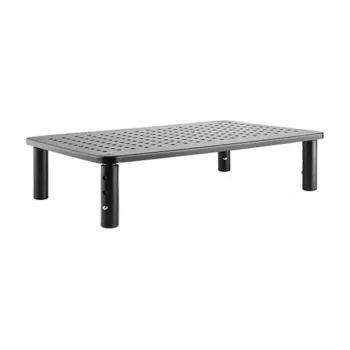 Ελεύθερη βάση οθόνης γραφείου GEMBIRD MS-TABLE-01 – μία οθόνη, χωρητικότητα 20 kg, μαύρο, χειροκίνητη ρύθμιση ύψους 100–140 mm