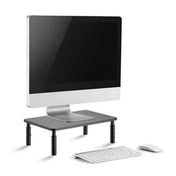 Ελεύθερη βάση οθόνης γραφείου GEMBIRD MS-TABLE-01 – μία οθόνη, χωρητικότητα 20 kg, μαύρο, χειροκίνητη ρύθμιση ύψους 100–140 mm
