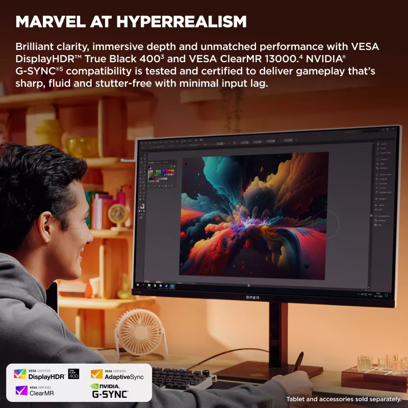 HP OMEN Transcend 31,5 inch UHD 240 Hz OLED οθόνη gaming – Transcend 32