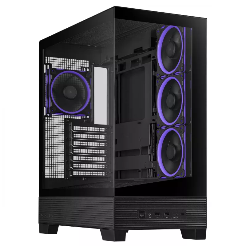 ASUS A31 Plus TG ARGB ΜΑΥΡΟ Midi Tower