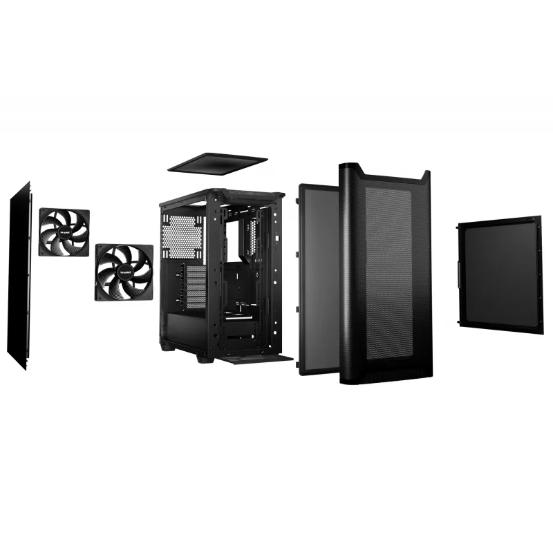 Κουτί PC be quiet! PURE BASE 501 Airflow Midi Tower Μαύρο