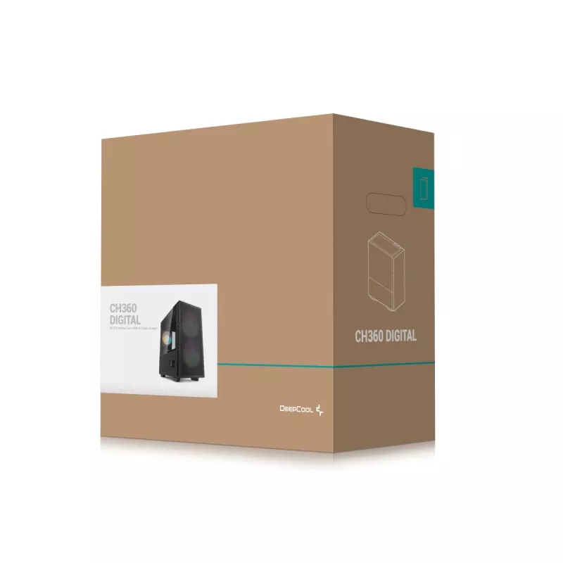 DEEPCOOL Ch360 Digital Micro Tower Κουτί – Μαύρο