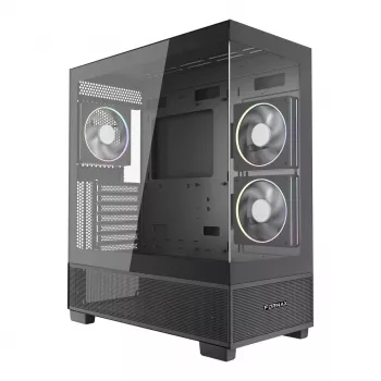 Κουτί υπολογιστή GEMBIRD Fornax X550, ATX, Μαύρο