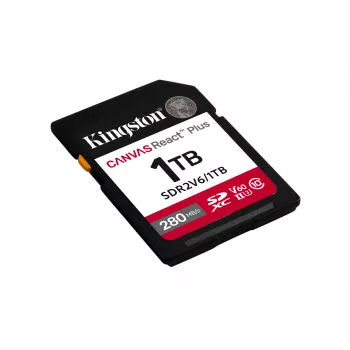 Kingston Technology 1TB Canvas React Plus SDXC UHS-II 280R/150W U3 V60 για Full HD/4K