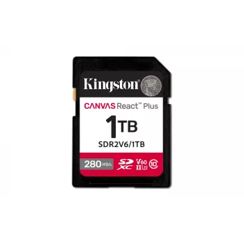Kingston Technology 1TB Canvas React Plus SDXC UHS-II 280R/150W U3 V60 για Full HD/4K