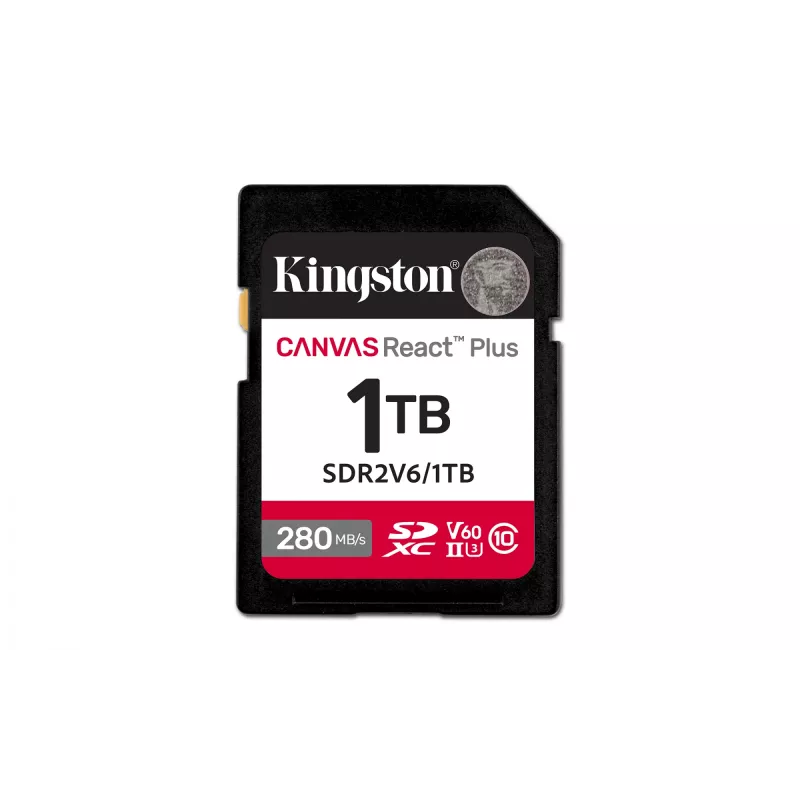 Kingston Technology 1TB Canvas React Plus SDXC UHS-II 280R/150W U3 V60 για Full HD/4K