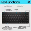 HP 350 Συμπαγές πληκτρολόγιο Multi-Device Bluetooth, ασύρματο, Bluetooth, μηχανικό, QWERTY, Μαύρο