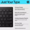 HP 350 Συμπαγές πληκτρολόγιο Multi-Device Bluetooth, ασύρματο, Bluetooth, μηχανικό, QWERTY, Μαύρο