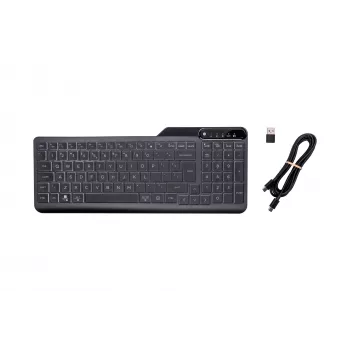 HP 400 Πληκτρολόγιο με οπίσθιο φωτισμό ενσύρματο, Full-Size (100%), καλώδιο, USB, Μηχανικό, QWERTY, Μαύρο